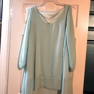 Light mint dress/long shirt